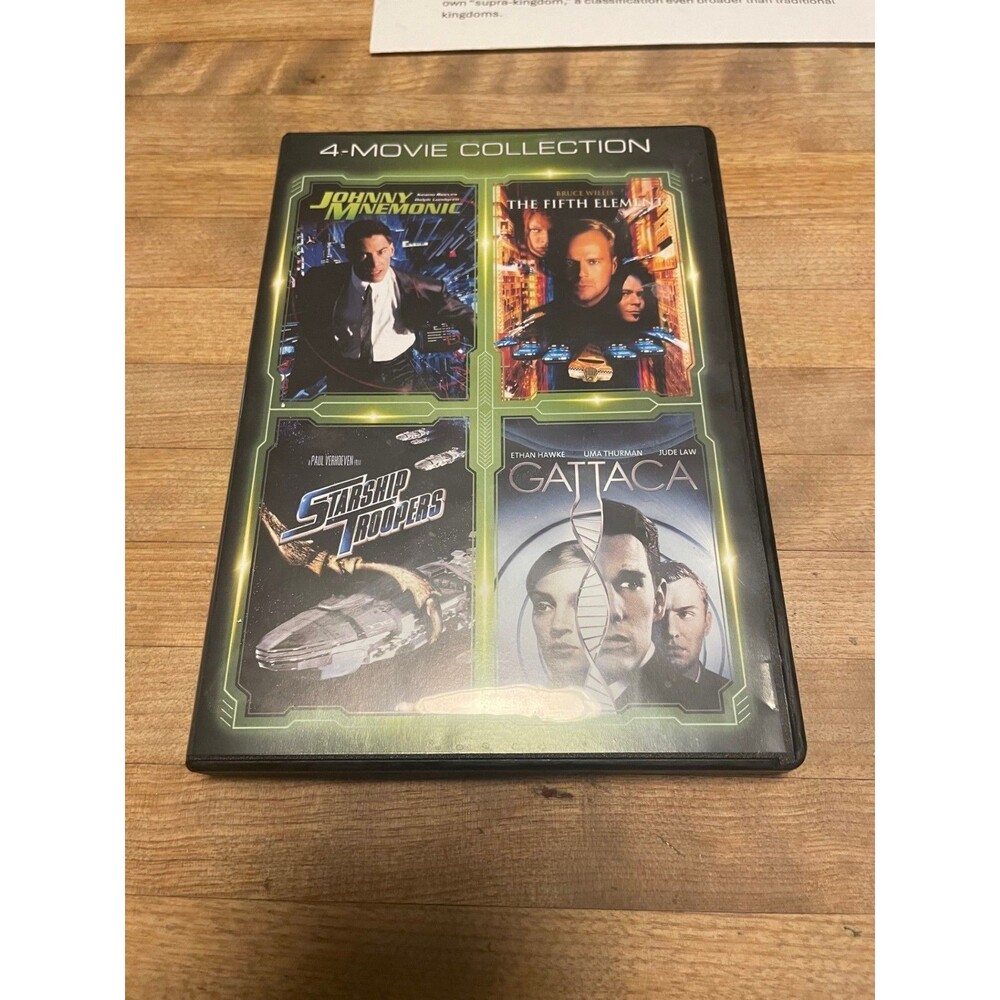 Johnny Mnemonic / the Fifth Element / Starship Troopers / Gattaca (DVD) 4-Movie